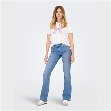 ONLY BLUSH MID FLARED SPECIAL BRIGHT BLUE DENIM - 15281251